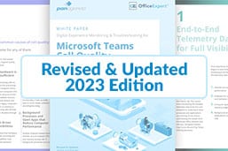 White Paper Atualização 2023: monitoramento e solução de problemas de experiência digital para qualidade de chamada do Microsoft Teams