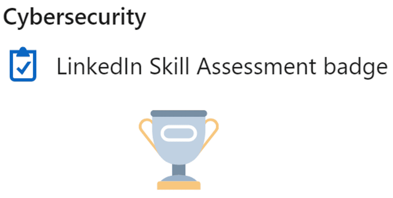 LinkedIn Skill Assessment Badge - Cybersecurity
